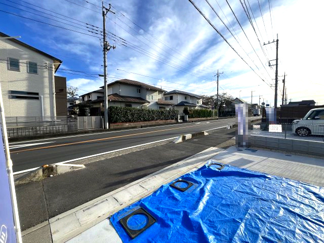 狭山市柏原の前面道路含む現地写真|前面道路含む現地写真です