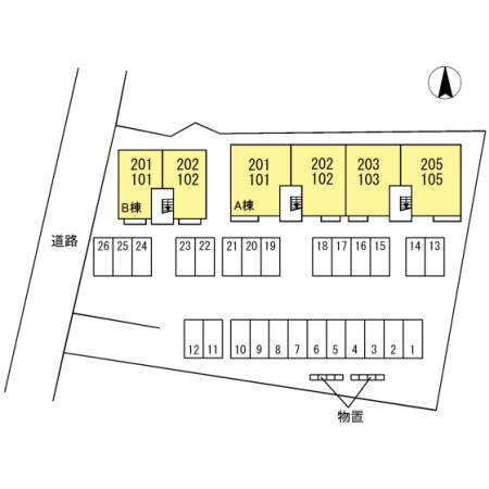ロゼッタ　Bの区画図