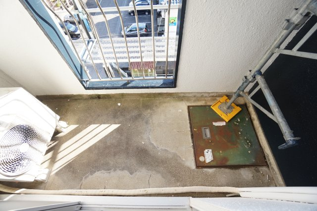 文京ハイムのバルコニー