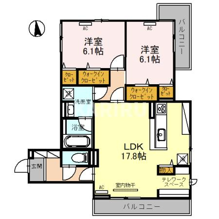 グラサ真田山の間取り