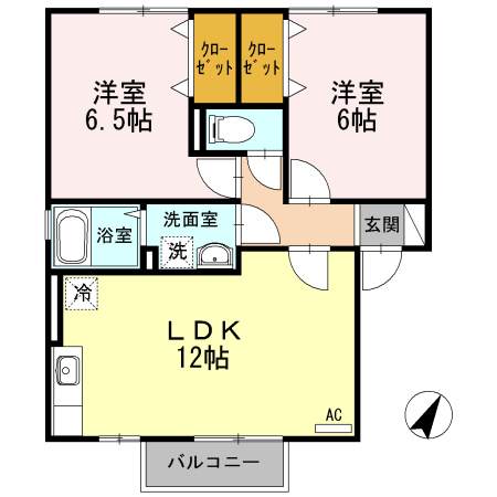【間取り】 | グレイス　B棟