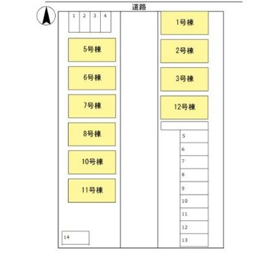 【区画図】 | 椿ハウス　8号棟