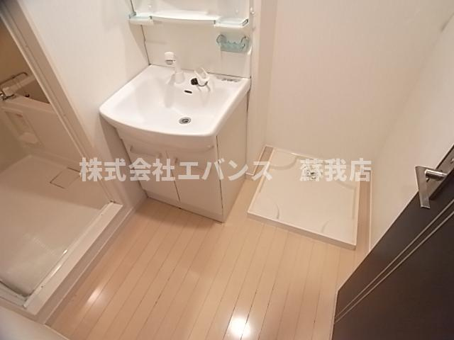 【洗面所】 | Duo本千葉（デュオホンチバ） | スペースが確保できる洗面所です