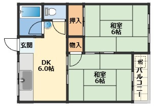 【間取り】 | 筈谷マンション | ※現況と異なる場合は現況優先となります。