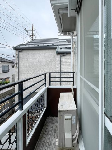 高稲荷ハイツのバルコニー