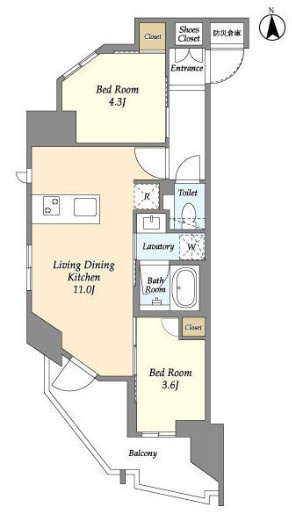 ウェルスクエア西蒲田の間取り