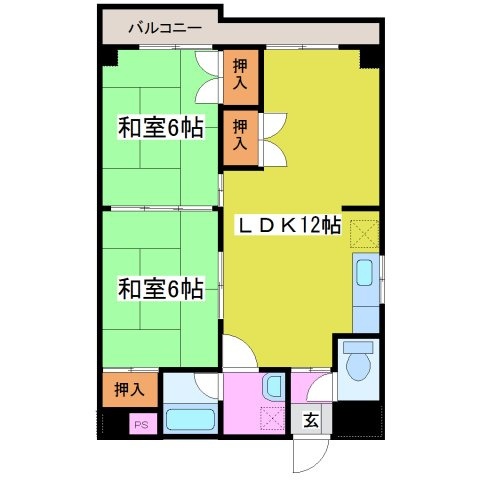 サンハイツ文京の間取り