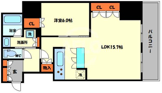 【間取り】 | プレサンスレジェンド大阪新町タワー　堀江小学校区 | プレサンスレジェンド大阪新町タワー　間取り
