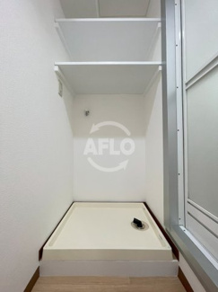 【洗面所】 | 朝日プラザ北田辺 | 朝日プラザ北田辺　洗濯機置き場