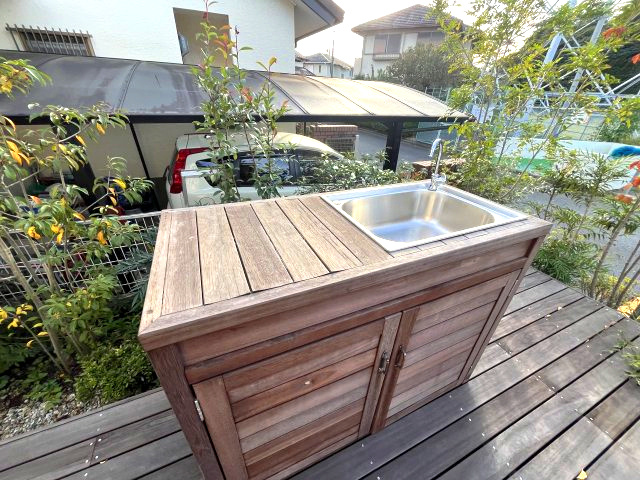 狭山市柏原のバルコニー