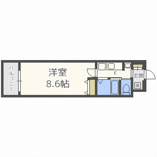 【間取り】 | アドバンス難波ウインズ | アドバンス難波ウインズ　間取り