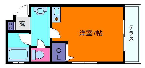 サンパレス２１御影の間取り
