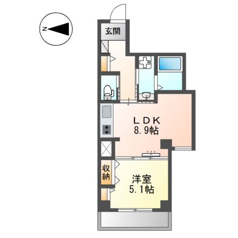 【間取り】 | フルハウス黒田Ⅱ