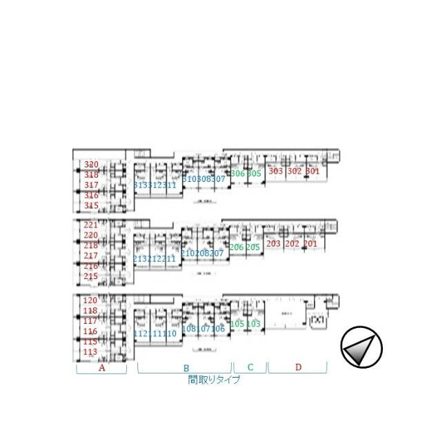 アンダルシア浦安(A-020)の区画図
