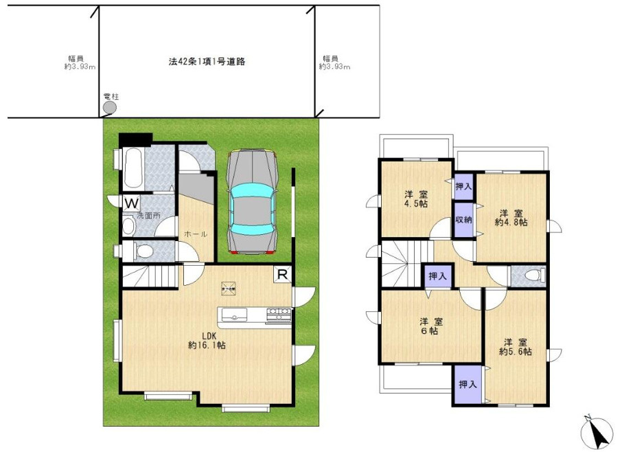 一之江６丁目新築戸建の間取り