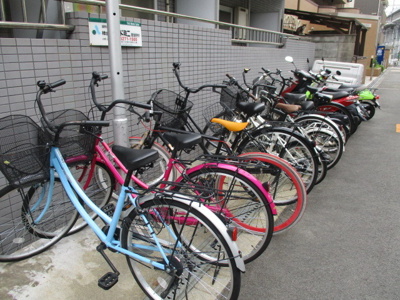 【その他共用部分】 | ベルメゾンロゼ | 自転車置場です。