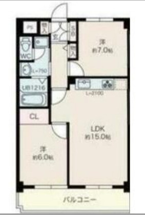 ハイツ森ノ宮の間取り