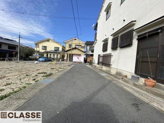 【前面道路含む現地写真】 | 宇治市五ケ庄芝ノ東　3区画3号地　売土地　建築条件無し