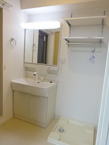 ヒルズ・コートの洗面所|ゆったりとスペースのある洗面所