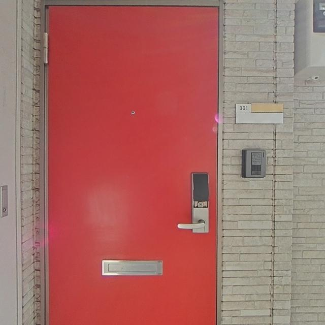 柏市東１丁目のアパートの玄関|玄関です