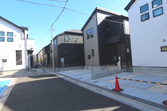 【GRAFARE　ZEH水準仕様】小平市小川町５期の外観|敷地面積:36坪以上、ゆとりの街区、全16棟の大規模分譲地♪