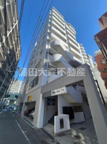 コスモリード大森西の外観|1991年3月築　SRC鉄骨鉄筋コンクリート造地上10階建て総戸数30戸リノベーション済賃貸マンション　東京都大田区大森西3丁目　京浜急行本線大森町駅近徒歩3分、平和島駅徒歩10分