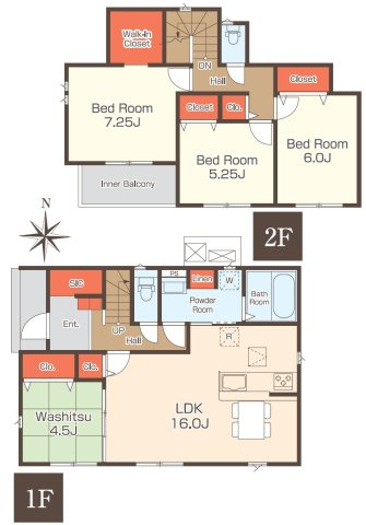 住宅用地・建築条件付き売地　郡山市富田町前川原　富田小・富田中の完成予想図|リビング（同社施工例）