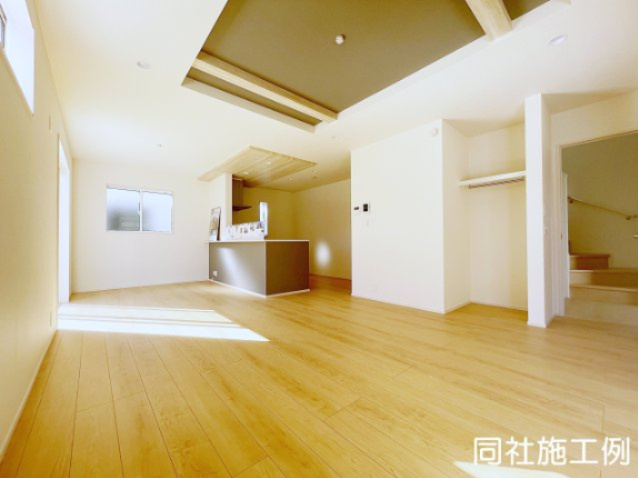 新築戸建・新築建売　みどり市大間々町大間々【長期優良住宅】大間々東小・大間々東中の居間・リビング|※同社施工例