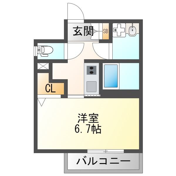 ライフフィールド塚本Graceの間取り