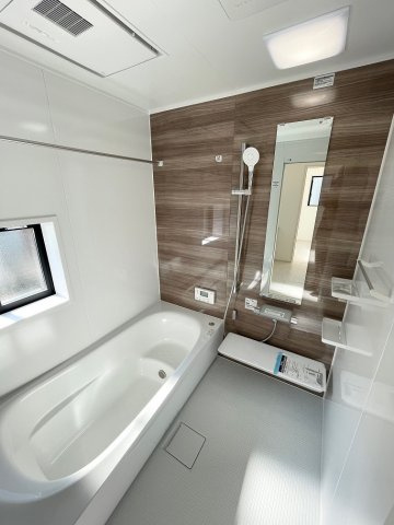 住宅用地・建築条件付き売地　郡山市富田町前川原　富田小・富田中の完成予想図|バスルーム（同社施工例）