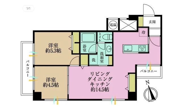 【間取り】 | ★仲介手数料無料★SHIBA マンション(SOHO利用可能　リノベーション済み）
