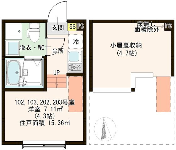 【間取り】 | ハーモニーテラス足立Ⅻ