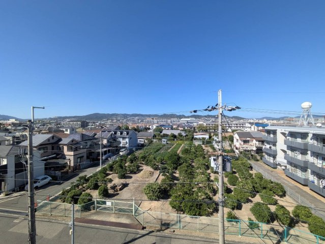 伊丹市東野３丁目の賃貸マンションの展望|最上階展望