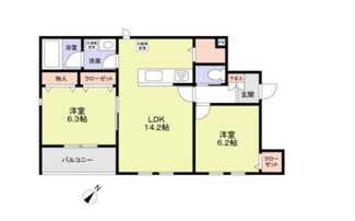 【間取り】 | カーサオーヴェスト駕籠町