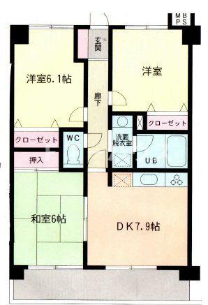 ソレアードハサマの間取り