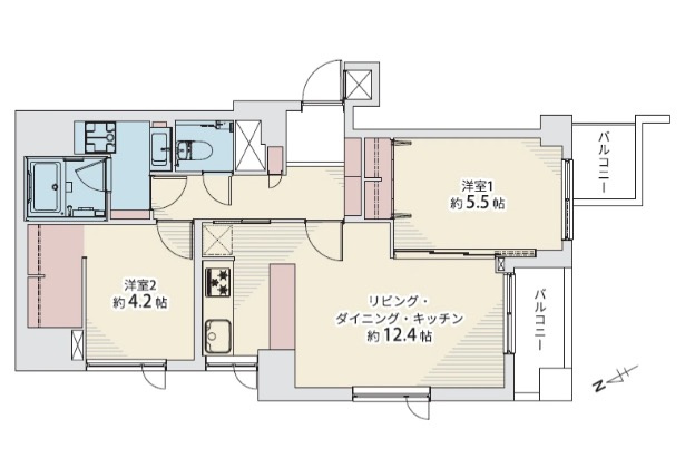 【間取り】 | ★仲介手数料無料★南青山ユニハイツ(新規リノベーション済み）