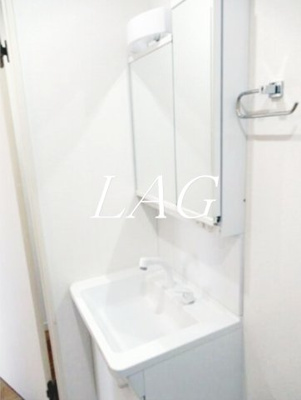 【洗面所】 | コーポ・ナデシコＩ | 独立洗面台です。