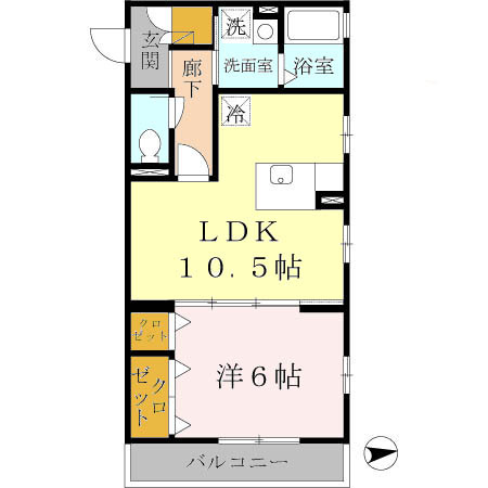 サウスメゾン秋桜の間取り