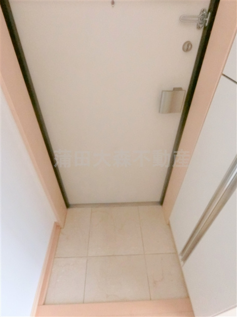 ルクシェール武蔵新田の玄関