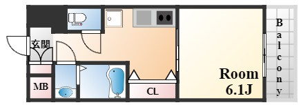 セオリー神戸アネシアの間取り