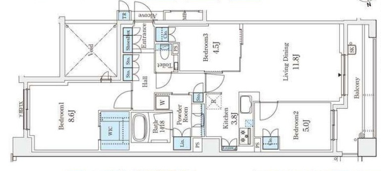 パークシュロス芦屋の間取り
