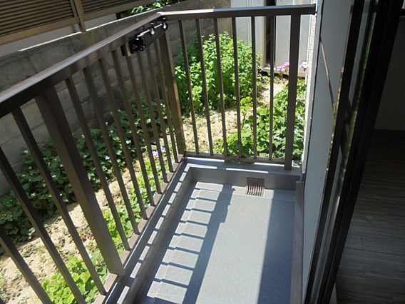 美野丘ハイツのバルコニー