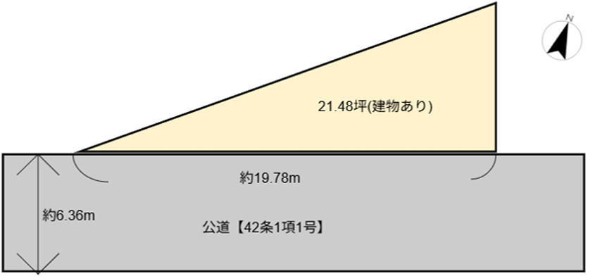 東小松川４丁目売地の土地図