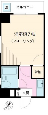 アーバンフラッツ白山の間取り