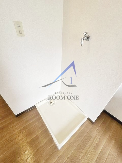 グレースハイムの設備|洗濯機置場です。