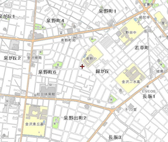金沢市　RC造一棟マンションの地図