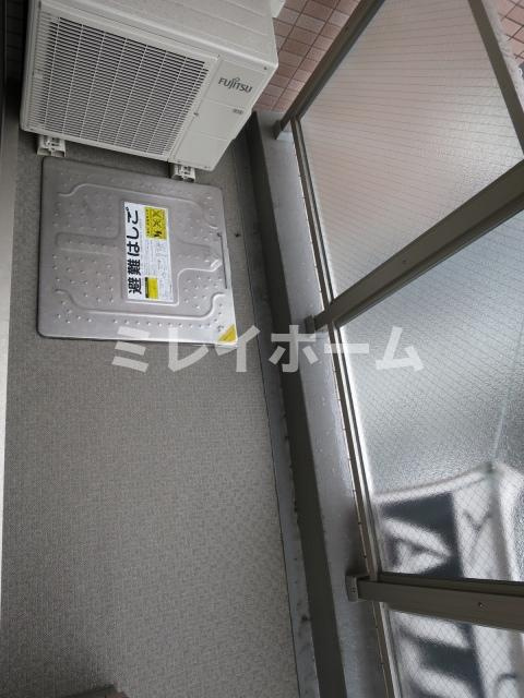 ルクシェール武蔵新田のバルコニー