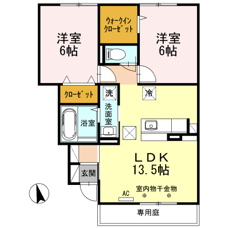 エトワール Ⅰ棟の間取り