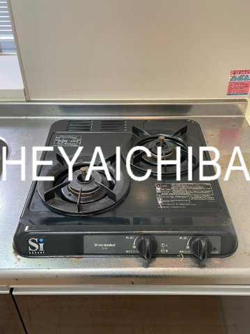 ラヴィエント浅草橋のキッチン|2口ガスコンロ