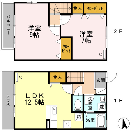 サンクレアⅤ棟 の間取り
